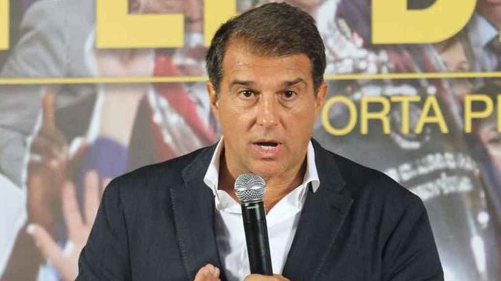 Joan Laporta en un acto de su candidatura en 2015 / EFE