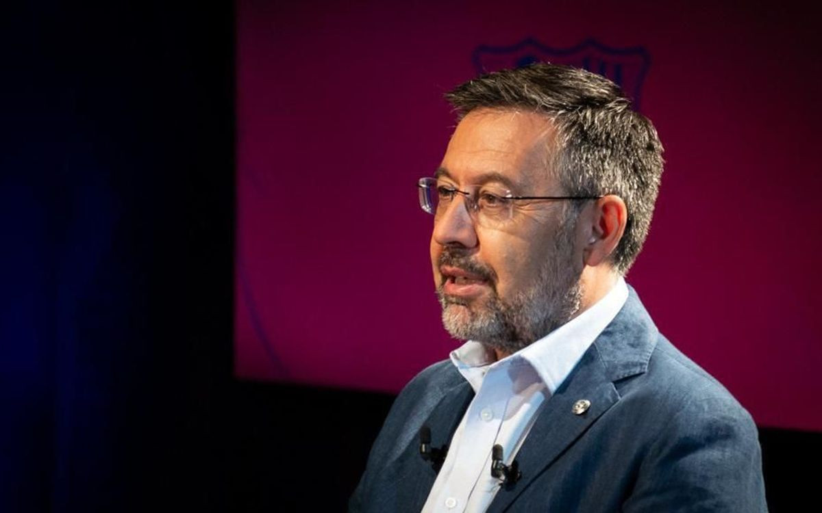 Josep Maria Bartomeu en la entrevista concedida a Barça TV / FCB