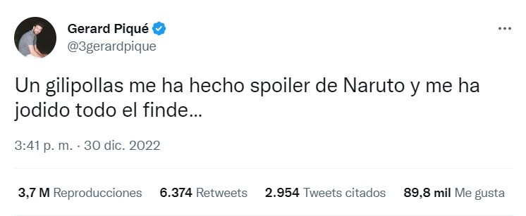 gerard pique twitter naruto