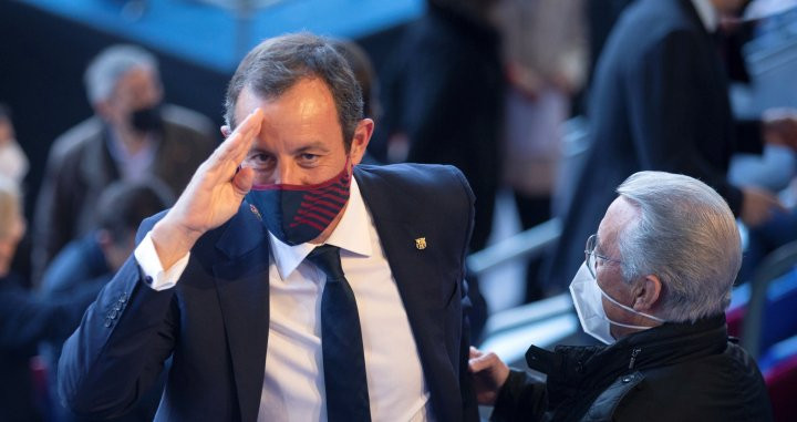 Sandro Rosell en la investidura de Laporta como presidente del Barça / EFE