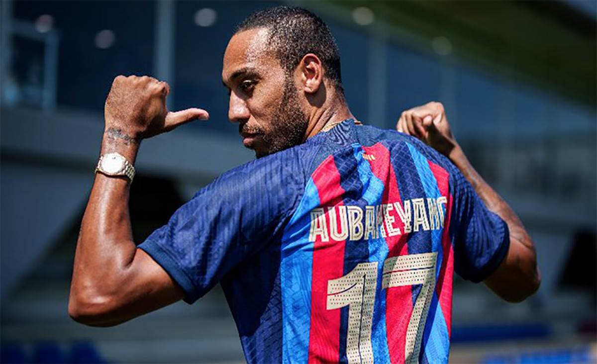 Pierre Emerick Aubameyang, el nuevo dorsal 17 del FC Barcelona / FCB