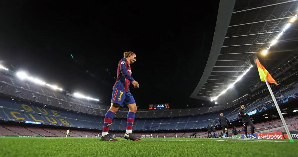 Antoine Griezmann, en un partido con el Barça / FCB