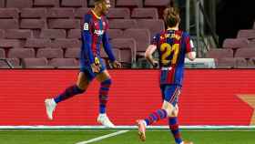 Araujo celebra su gol contra el Getafe / EFE