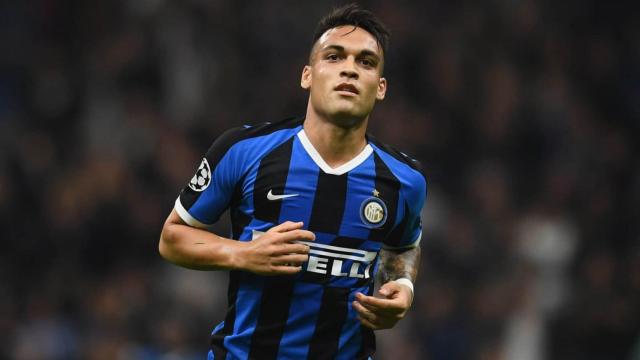 Lautaro Martínez celebra un tanto del Inter de Milán / EFE