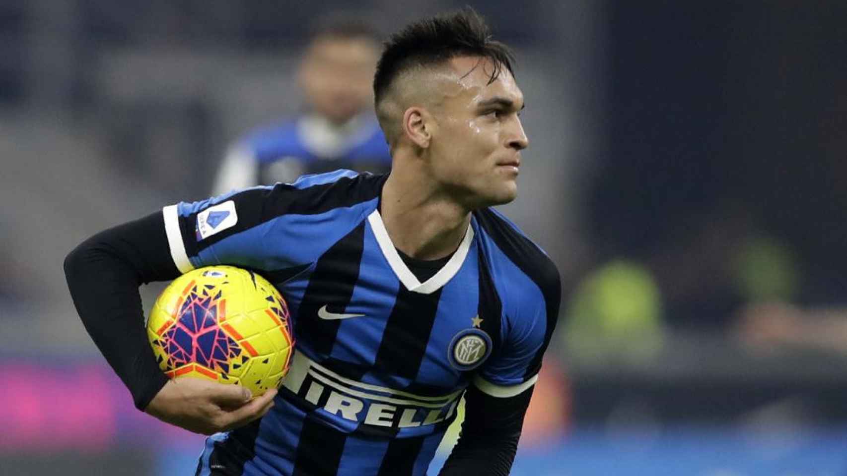 Lautaro Martínez celebrando un gol con el Inter de Milán / EFE