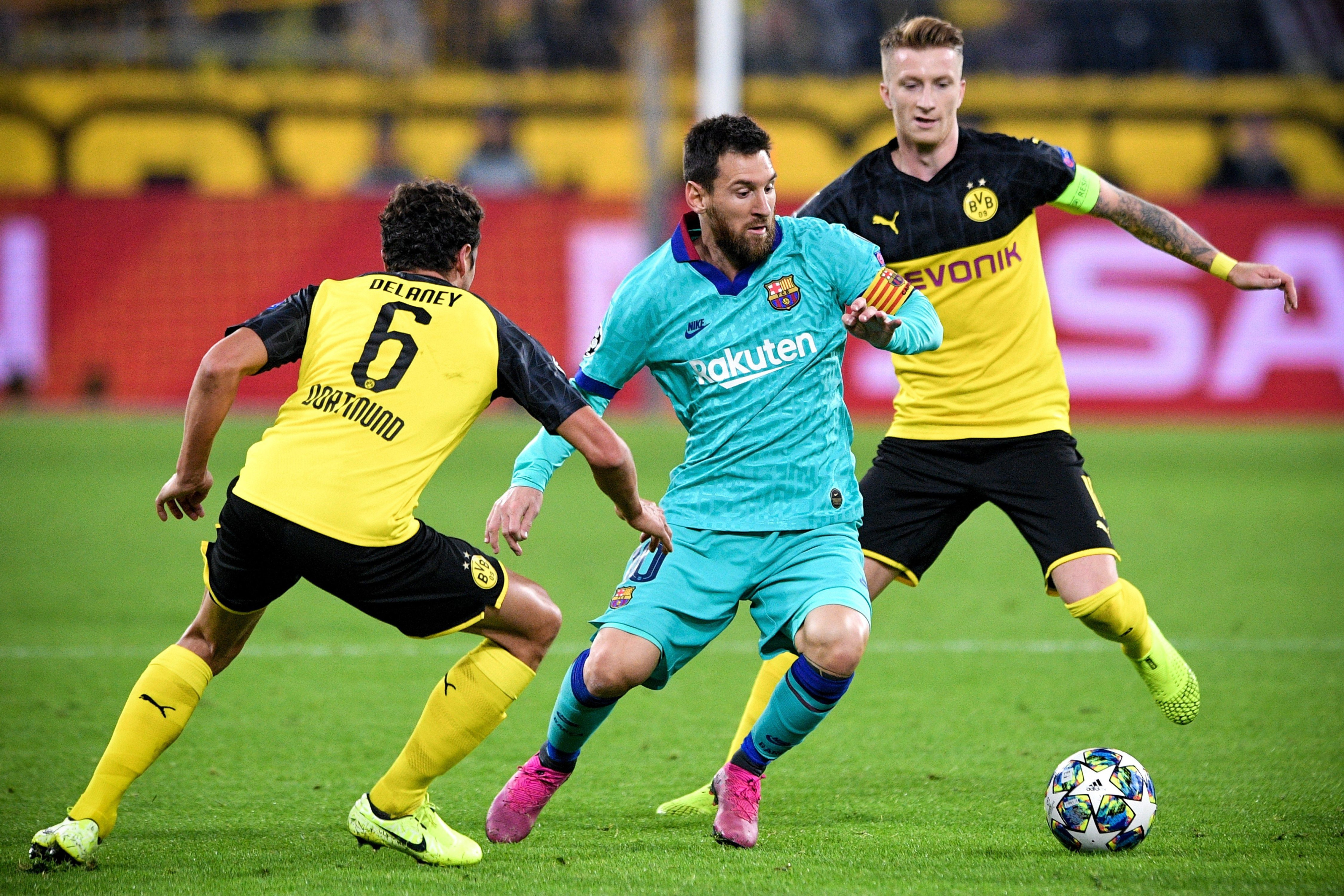 Un foto de Leo Messi durante el Borussia Dortmund - Barça / EFE