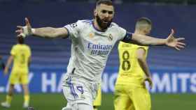 Benzema celebra su gol en la prórroga / EFE