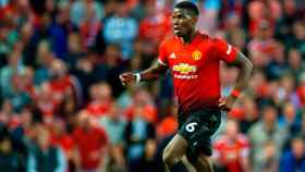 Paul Pogba en un partido con el Manchester United / EFE