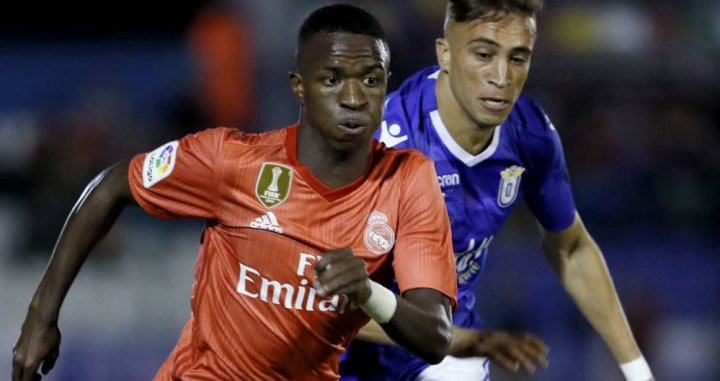 Vinicius fue titular en el partido de Copa del Rey del Real Madrid en Melilla / EFE