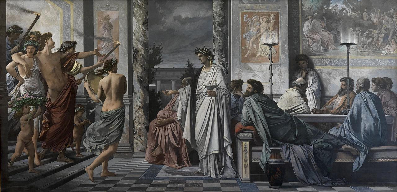 'El Banquete de Platón' (1869), un cuadro de Anselm Feuerbach