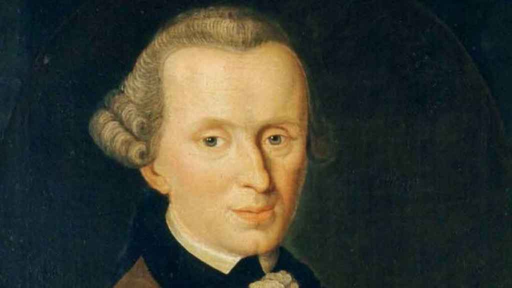 El filósofo Immanuel Kant en 1768 pintado por Johann Gottlieb Becker