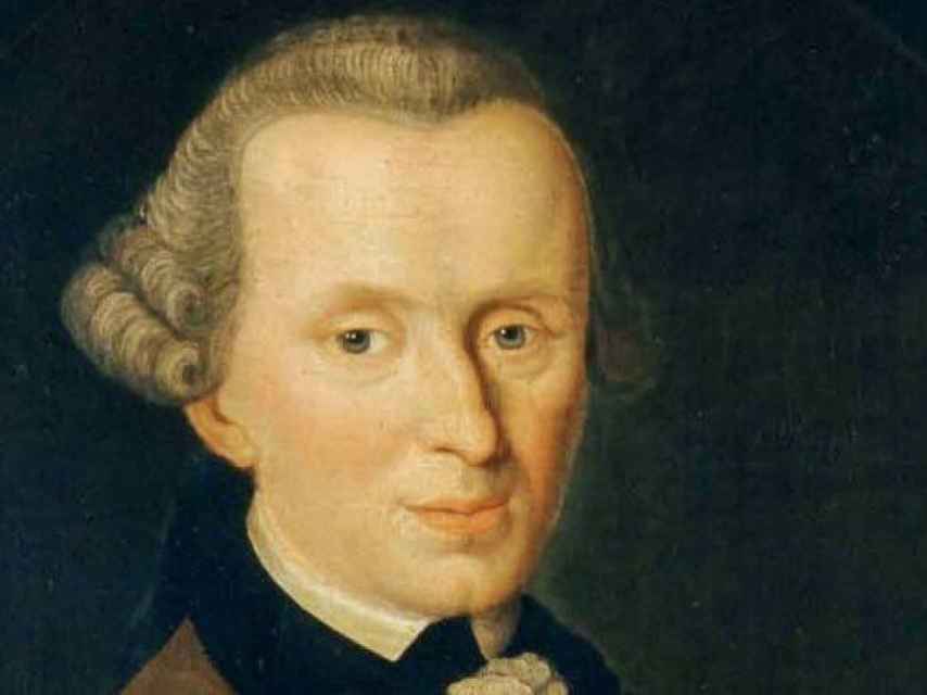 El filósofo Immanuel Kant en 1768 pintado por Johann Gottlieb Becker