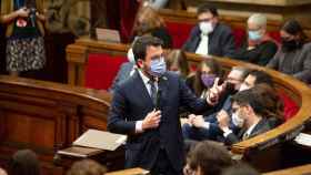 Pere Aragonès, presidente catalán, en el Parlament, cuestionado por los Juegos de Invierno y la mesa de diálogo / EP