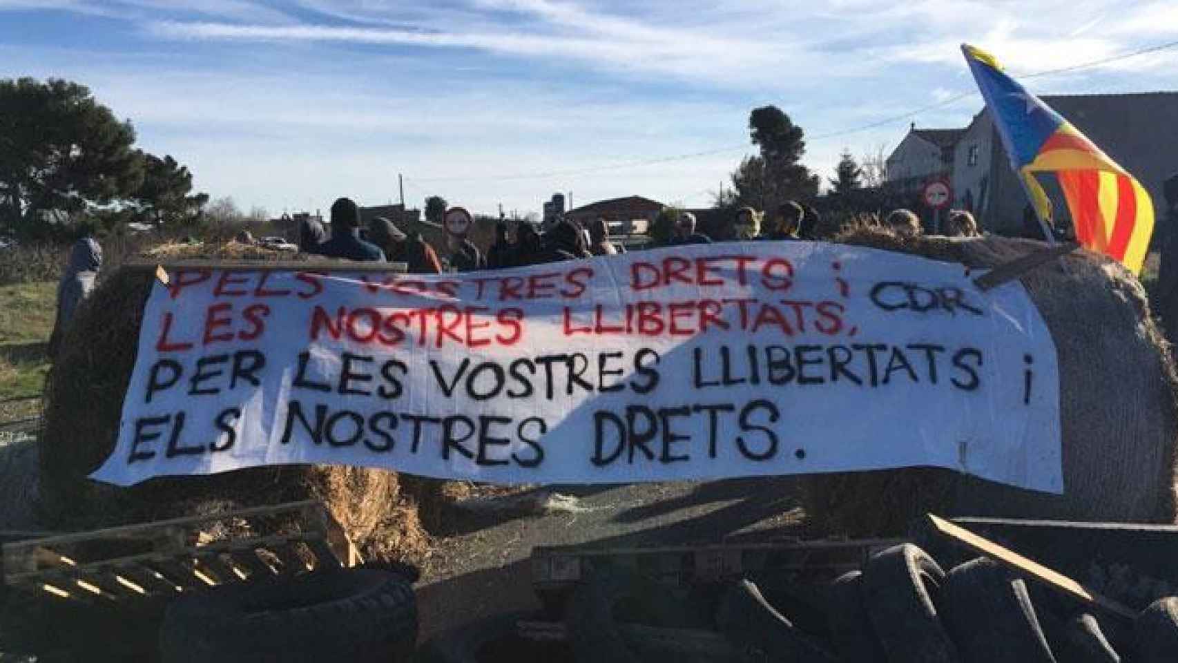 Los CDR vuelven a cortar carreteras para protestar contra el juicio del 1-O / TWITTER