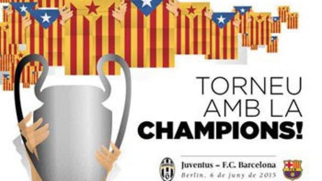 Campaña de la ANC para inundar la final de la Champions con 'esteladas'