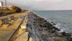 Línea de costa de Cabrera de Mar, en el Maresme