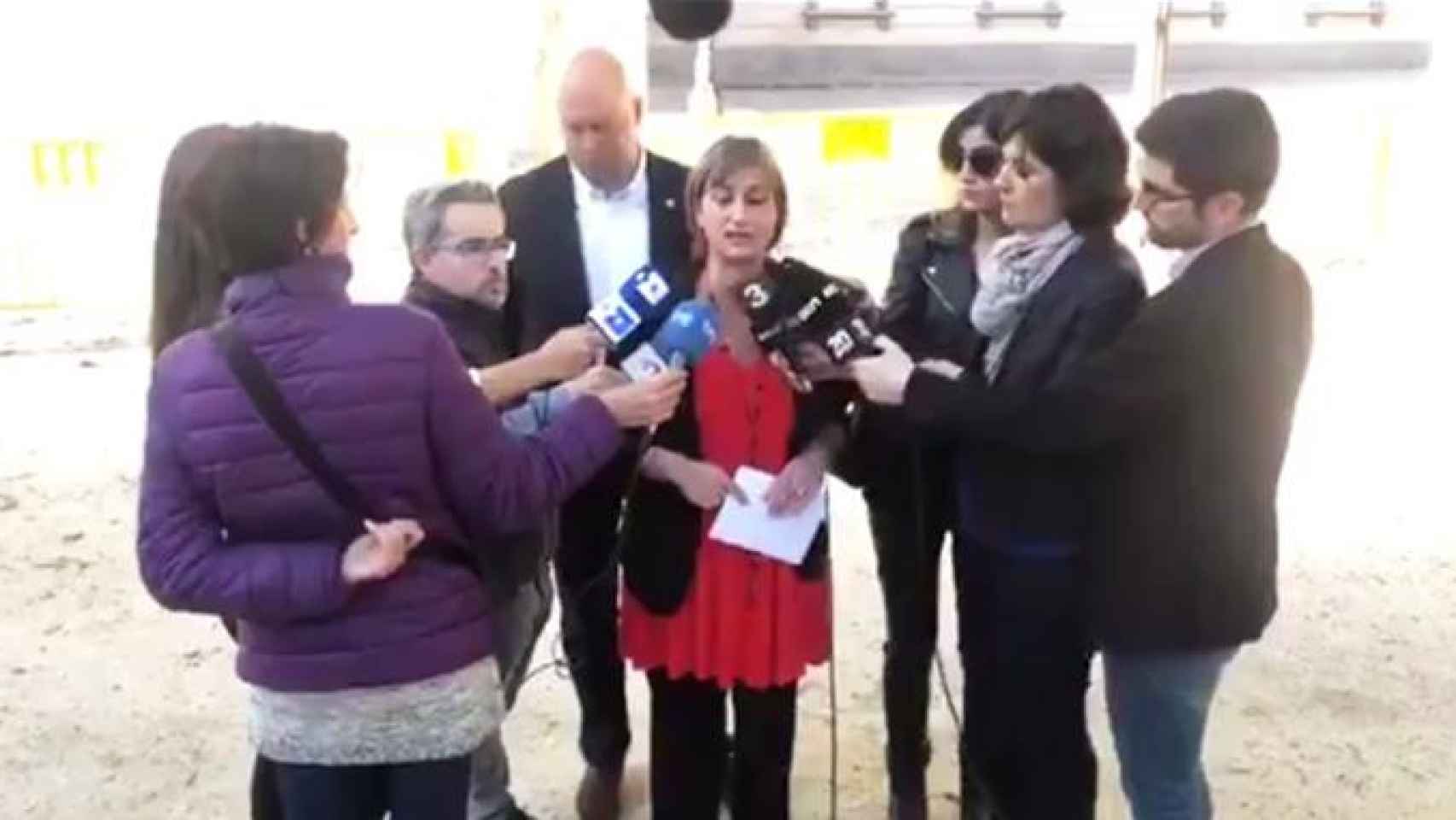 La consejera catalana de Salud, Alba Vergés (ERC), ante la sede del Tribunal Supremo en Madrid hoy martes / CG