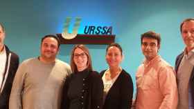 El equipo comercial de URSSA, con el gerente, Iñigo Gurrutxaga, a la derecha