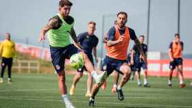 Monchi Rodríguez entrenando con el Girona / Girona FC