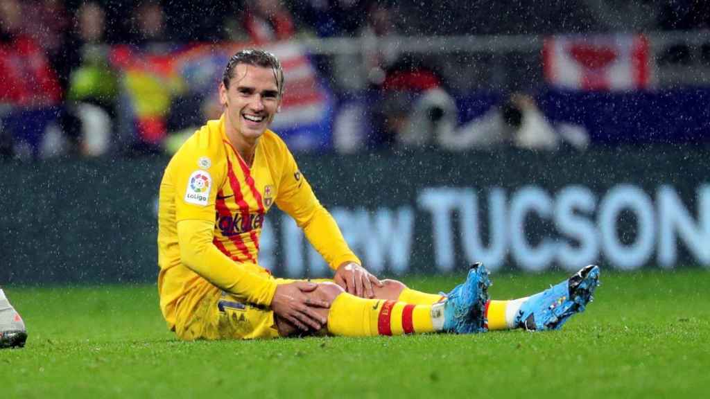 Antoine Griezmann en el partido contra el Atlético de Madrid / EFE