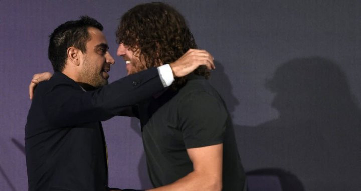 Xavi y Puyol en una imagen de archivo / EFE