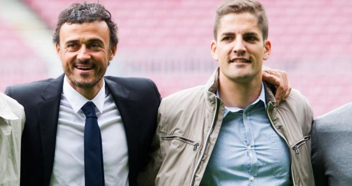 Una foto de Luis Enrique y Roberto Moreno / FCB