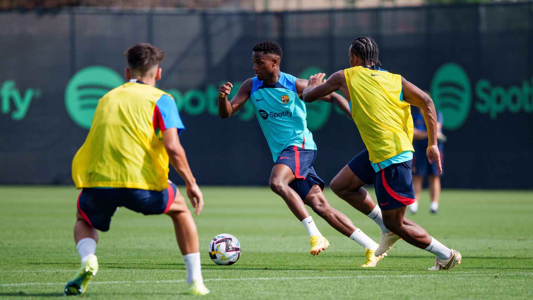 Ansu Fati, durante un entrenamiento con el FC Barcelona / FCB