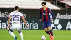 Francisco Trincao en una acción ante el Valladolid en el Camp Nou / FCB