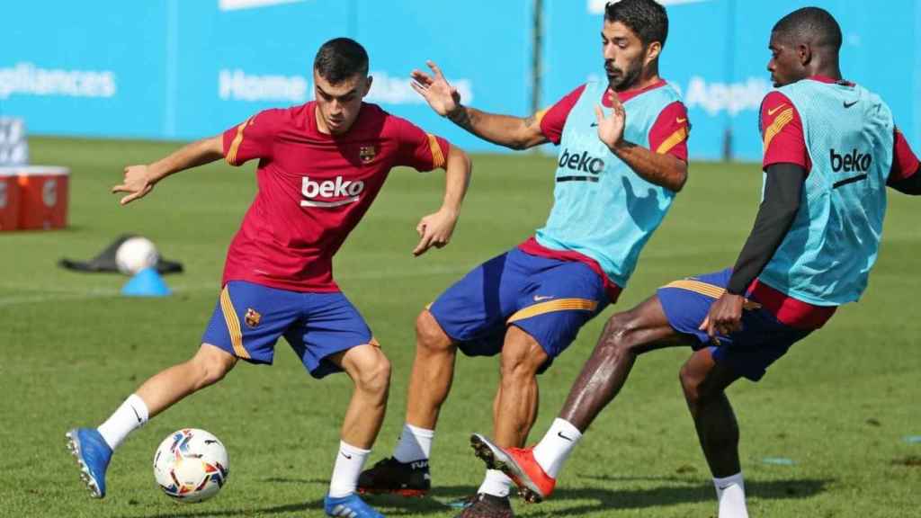 Luis Suárez durante un entrenamiento /FCB