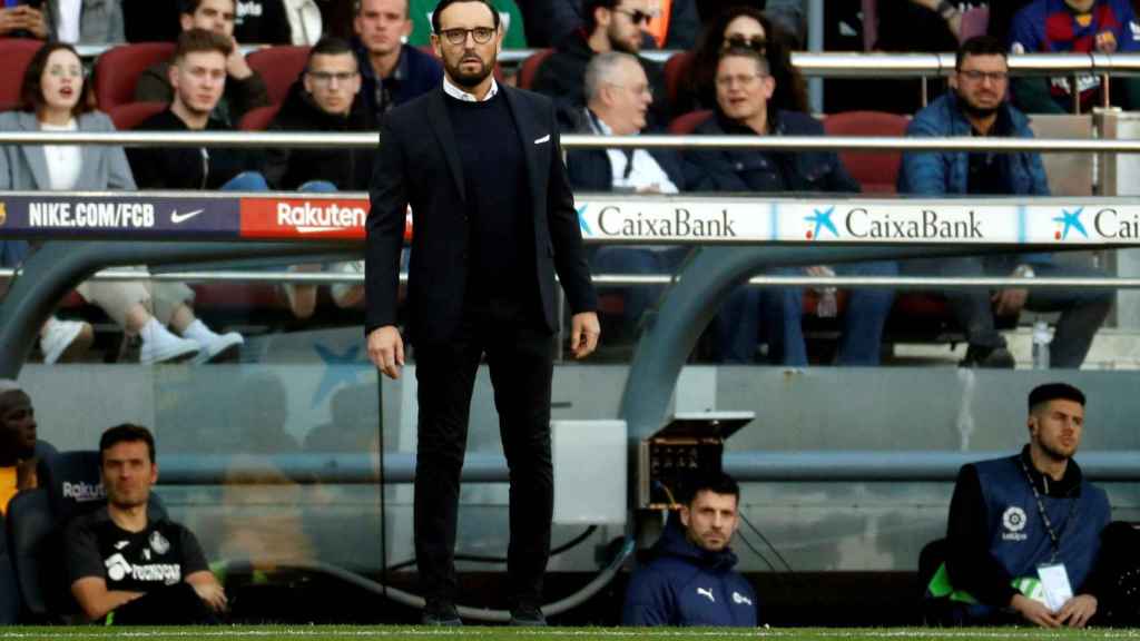 Bordalás en el partido del Camp Nou / EFE