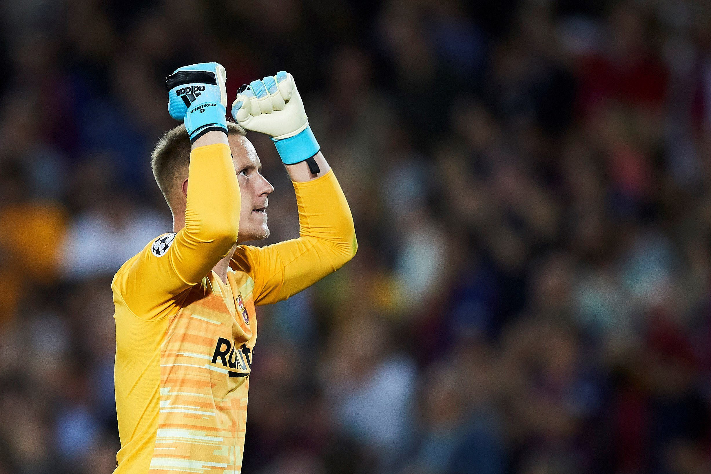 Ter Stegen celebrando la victoria contra el Inter de Milán / FC Barcelona