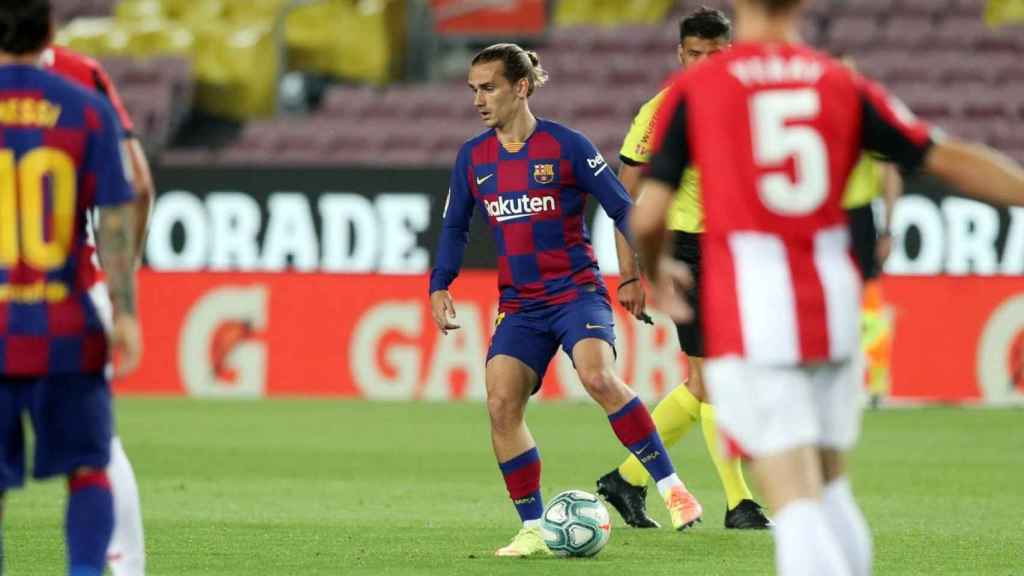 Griezmann durante el partido ante el AThletic /FCB