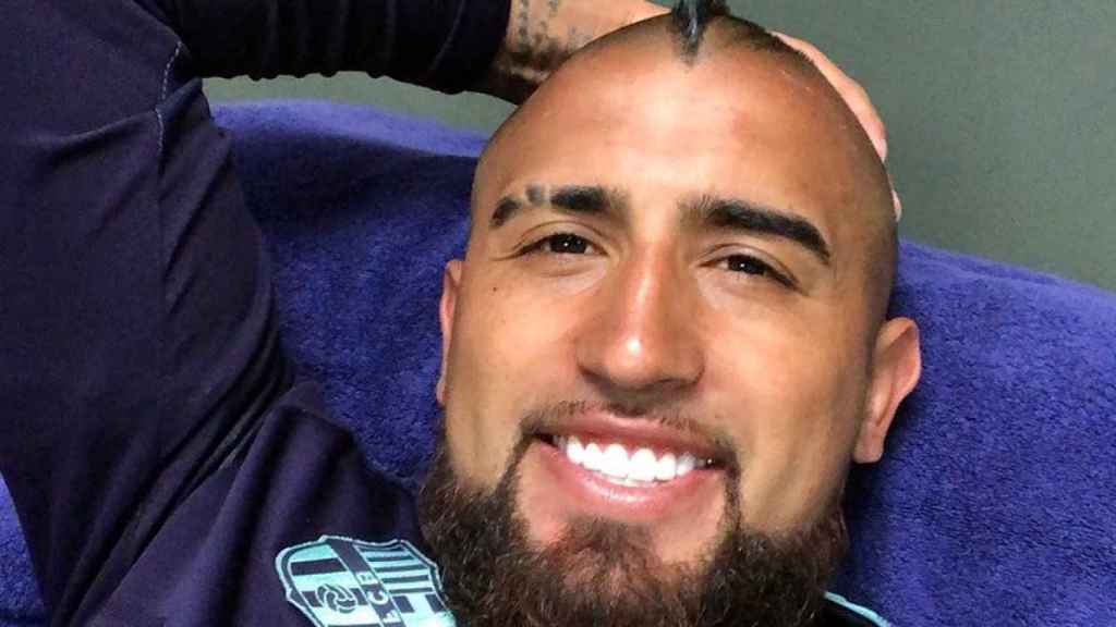 Arturo Vidal, sonriente / INSTAGRAM