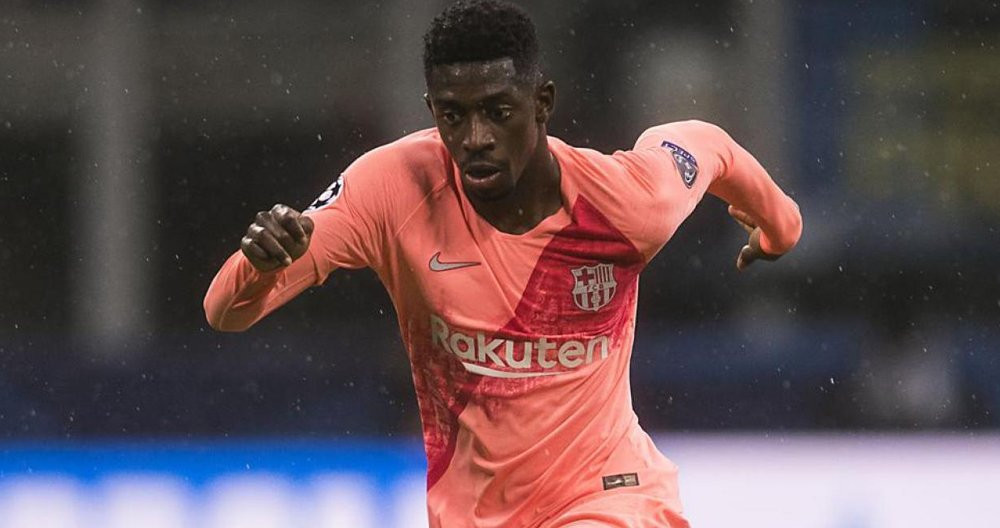 Ousmane Dembelé durante un partido del Barça / EFE