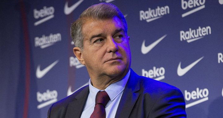 Joan Laporta, presidente del Barça, en un acto / EFE