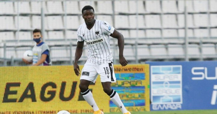 Moussa Wagué jugando con el PAOK / Redes