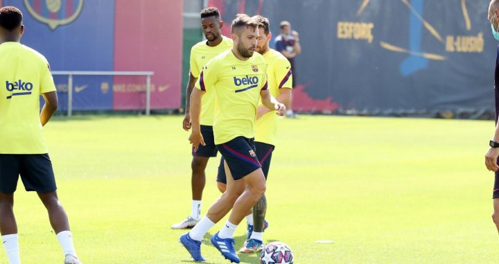 Los jugadores del Barça, en un entrenamiento | FCB