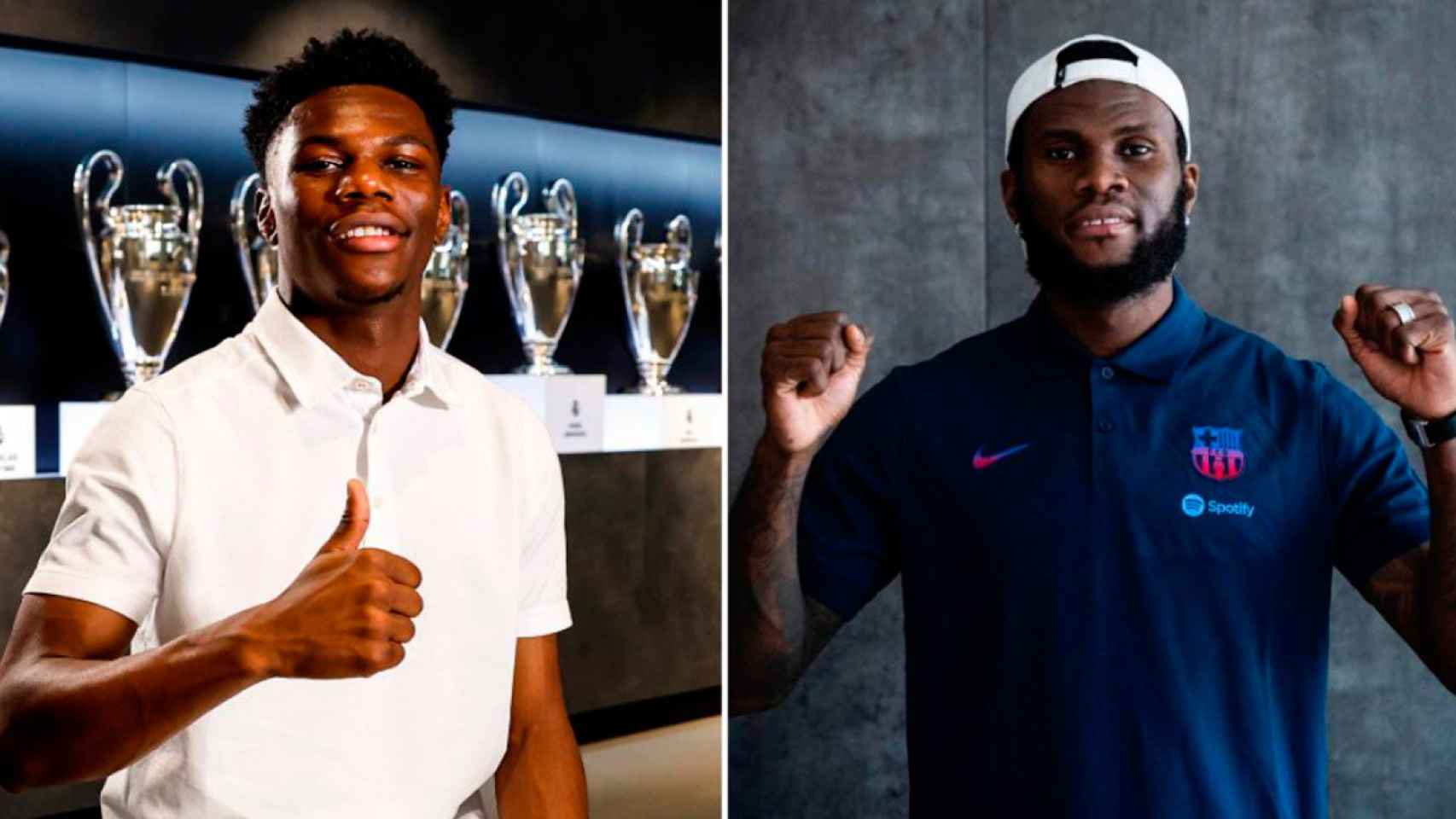 Aurélien Tchouameni y Franck Kessié, presentados por Madrid y Barça / MONTAJE CULEMANÍA