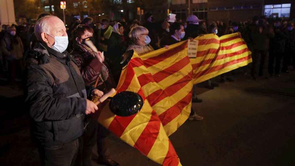 Manifestantes contra los cortes de la Meridiana / EFE