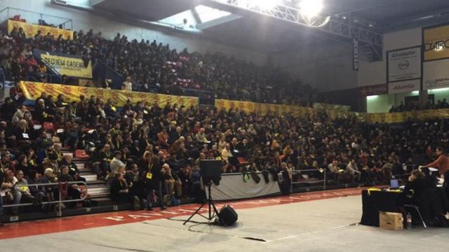 Asamblea de la CUP en Manresa (Barcelona)