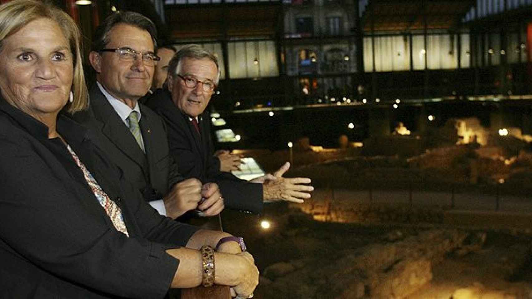 Mas, De Gispert y Trias, en la inauguración del Centro Cultural del Borne