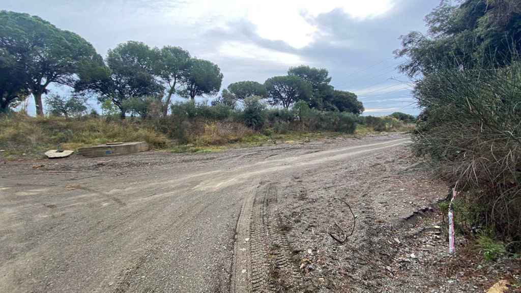 Un cordón de Mossos d'Esquadra señala el lugar de la riera de Piera donde aparecieron las piernas de un cadáver / SARA CID - CG