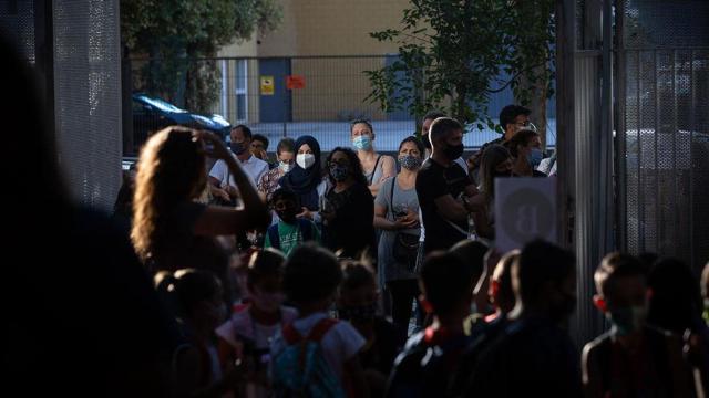 Una escuela de Barcelona en la primera jornada de este curso / EUROPA PRESS
