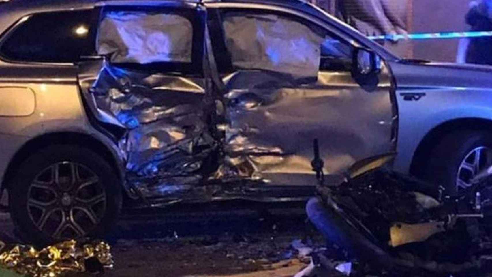 Imagen del accidente donde ha fallecido un motorista / TWITTER