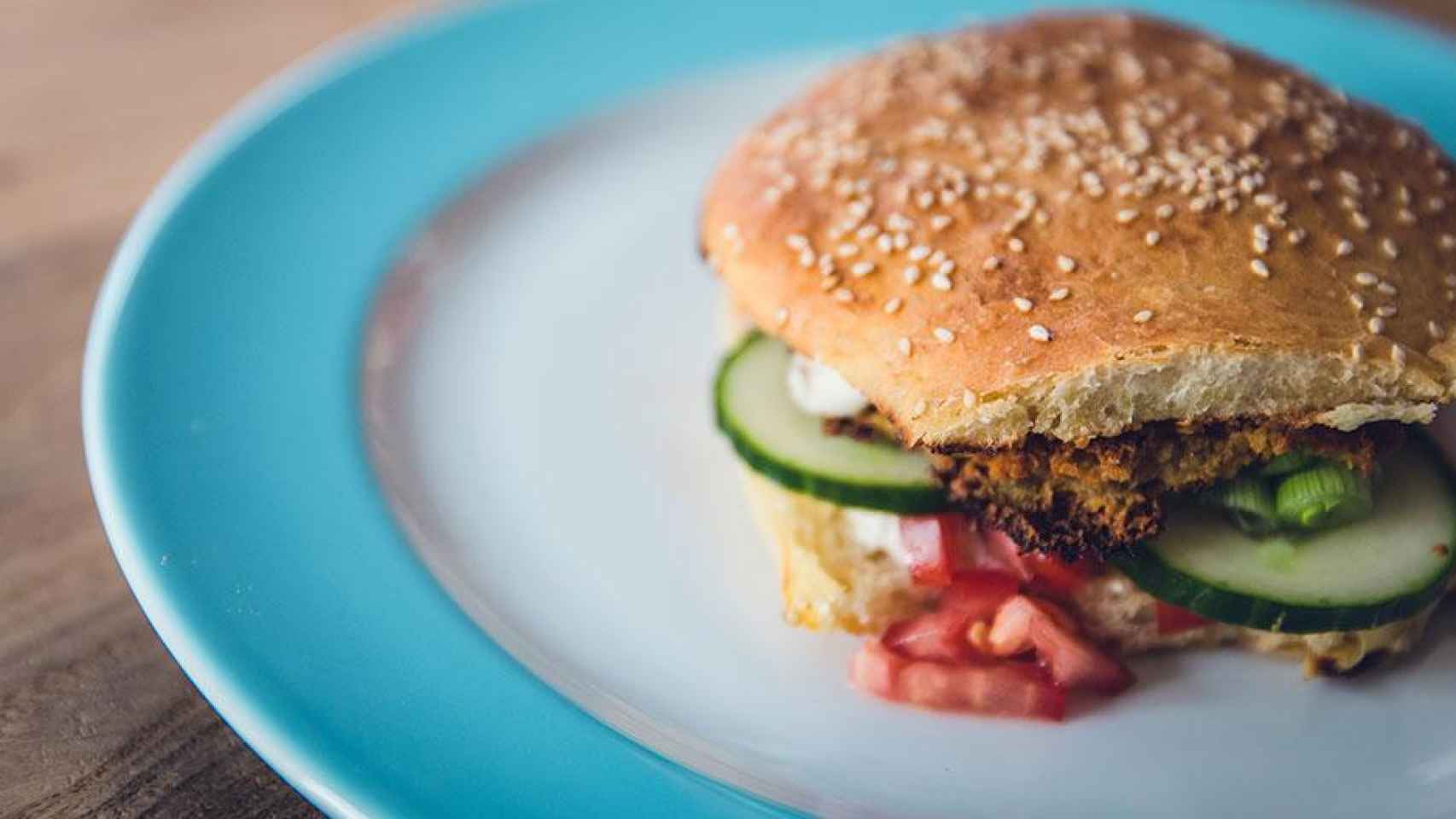 Hamburguesa 'veggie', un alimento para veganos/ UNSPLASH