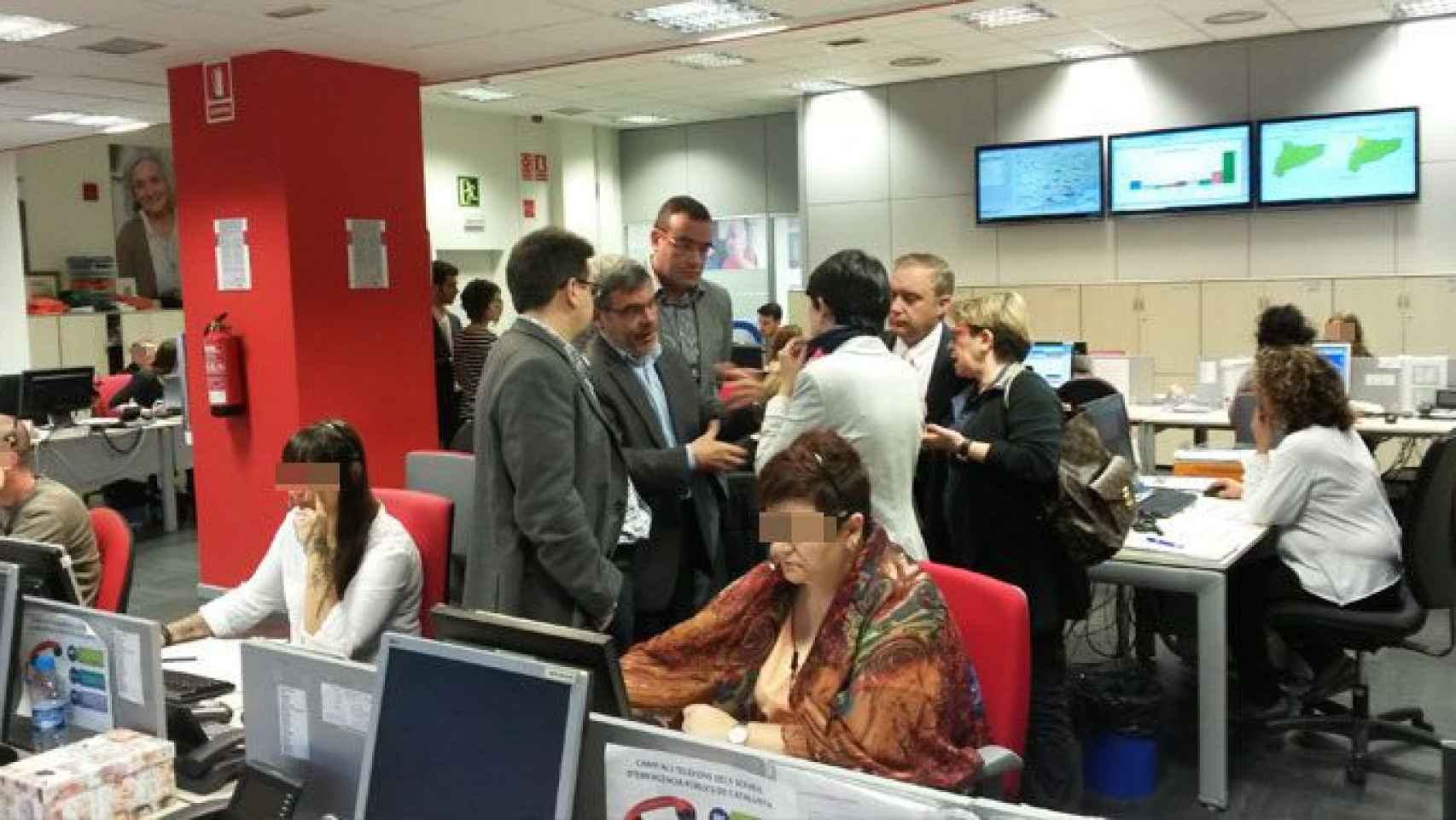 Visita institucional a un centro de trabajo de Televida Tunstall, la empresa que ha sufrido un foco de lipoatrofia / CG