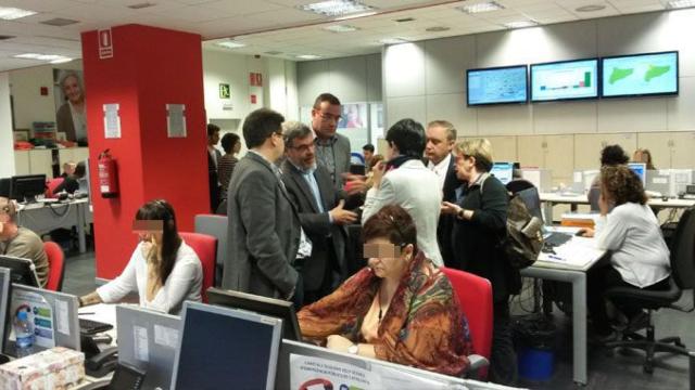 Visita institucional a un centro de trabajo de Televida Tunstall, la empresa que ha sufrido un foco de lipoatrofia / CG