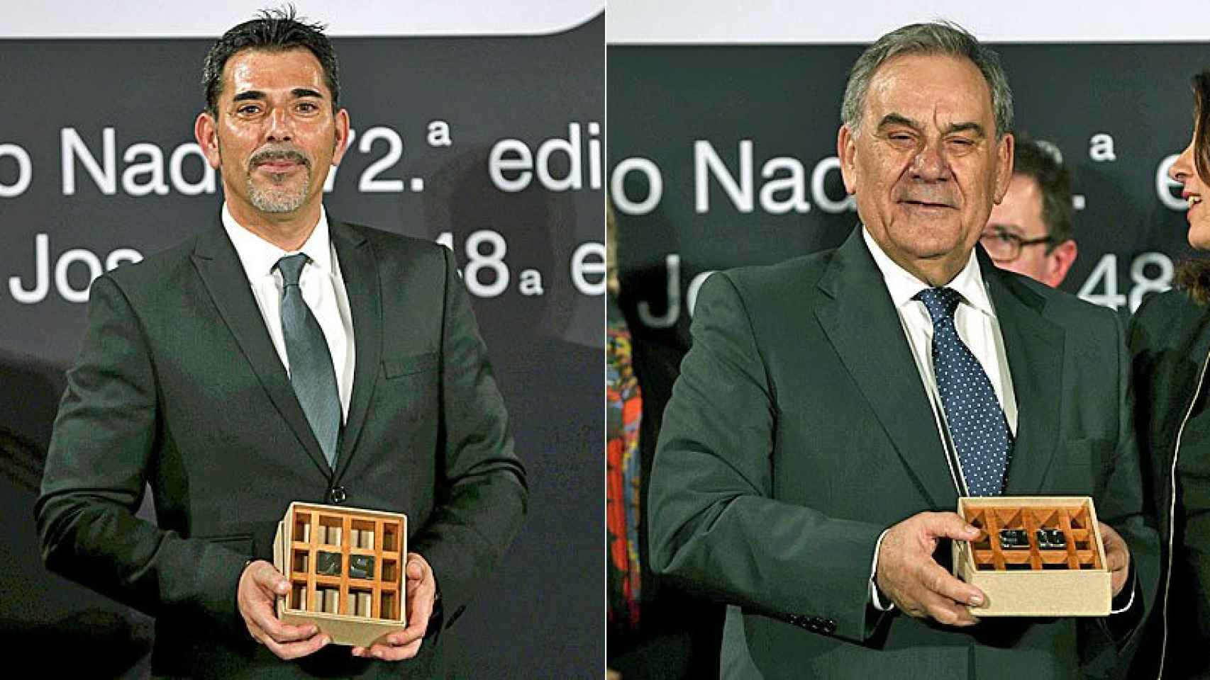 Víctor del Árbol y Lluís Foix, ganadores de los premios Nadal y Pla, respectivamente