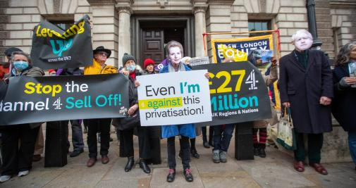 Varias personas protestan en Londres / Europa Press