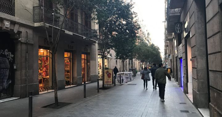 La calle Joaquín Costa, la zona más moderna del Raval / CG